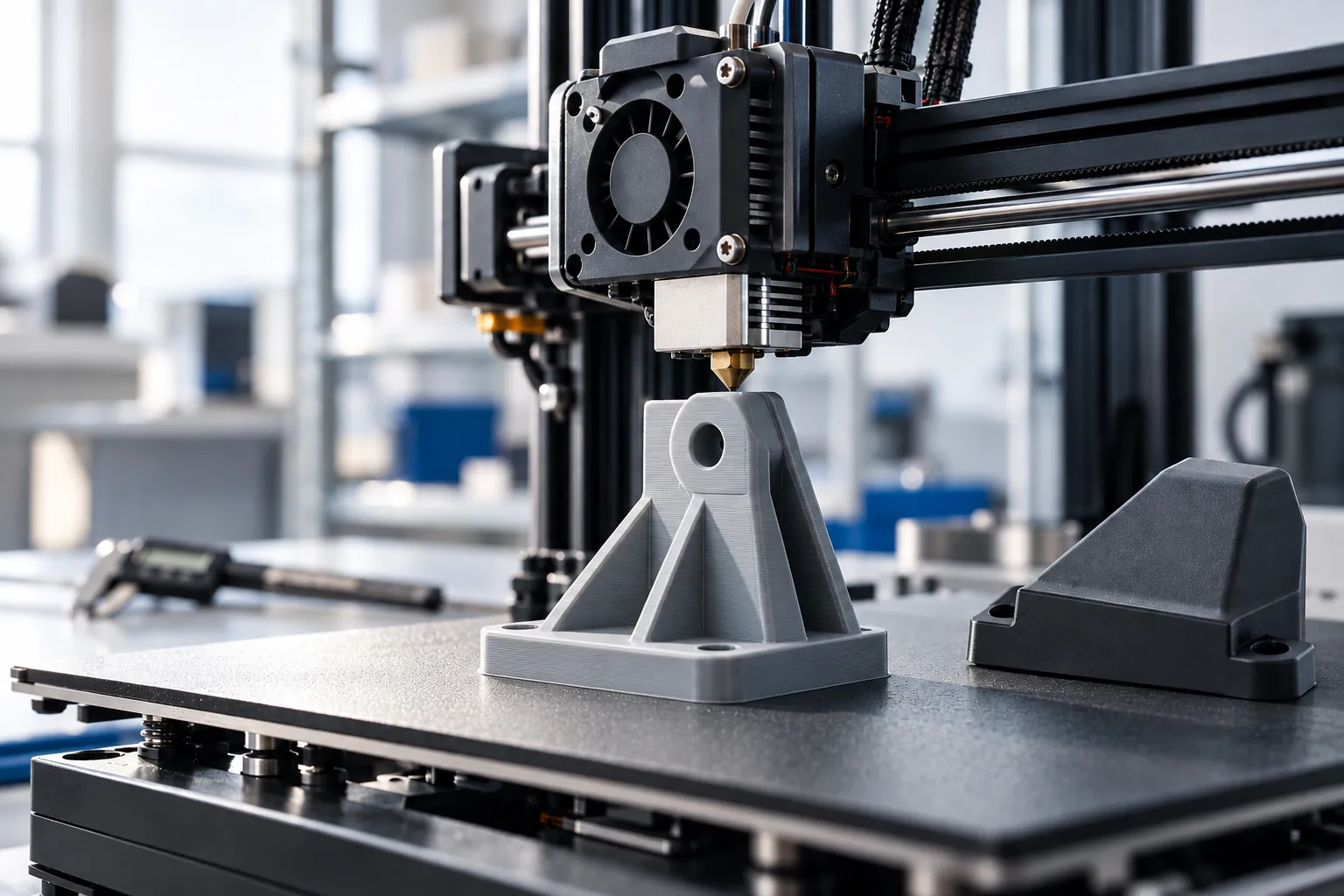Pièce en cours d’impression sur une imprimante 3D